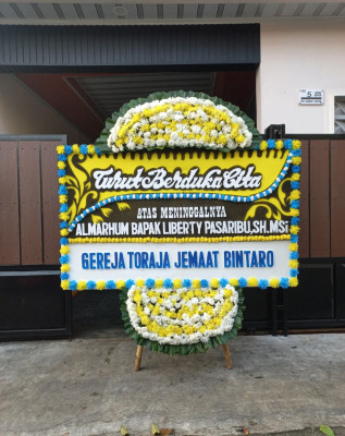 Papan Bunga Duka di Kedawung